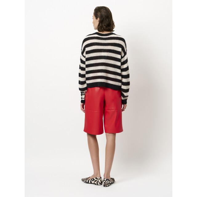 Dante 6 D6 ariama stripe striped sweater D6 Ariama Stripe Striped Sweater/9950 Black Cream large