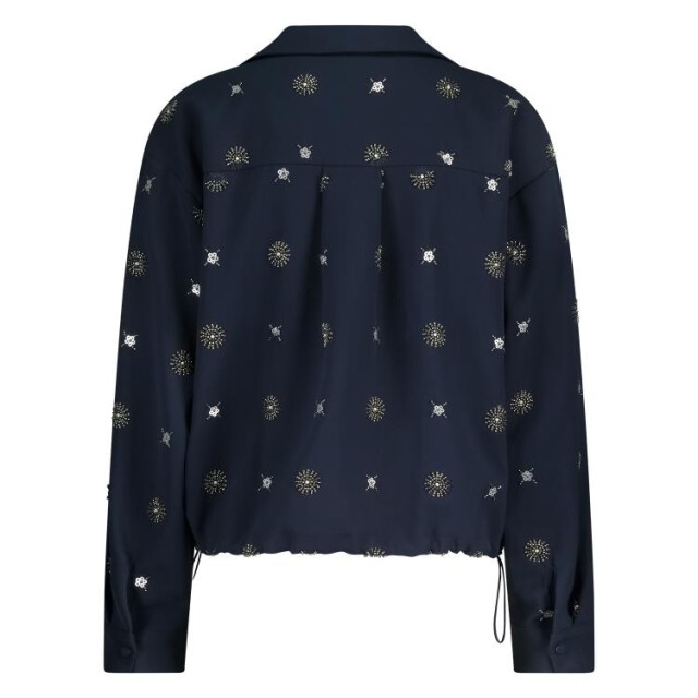 Nukus Nkf02056 226 newport blouse embroidery navy/silver NKF02056  226 large