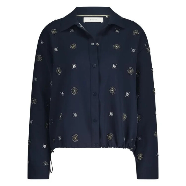 Nukus Nkf02056 226 newport blouse embroidery navy/silver NKF02056  226 large