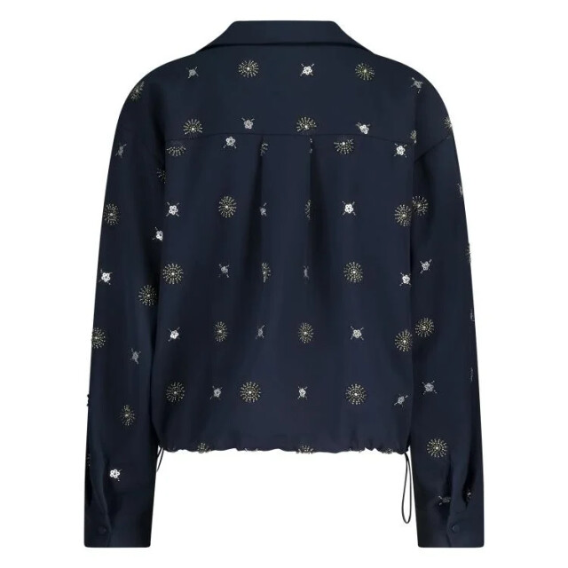 Nukus Nkf02056 226 newport blouse embroidery navy/silver NKF02056  226 large