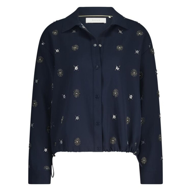 Nukus Nkf02056 226 newport blouse embroidery navy/silver NKF02056  226 large