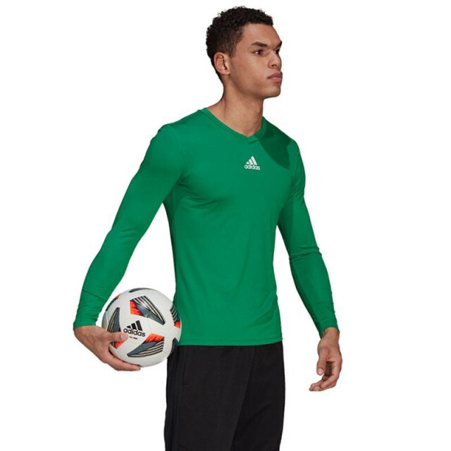 Adidas Heren team base trui met lange mouwen UTPP2147_darkgreen large