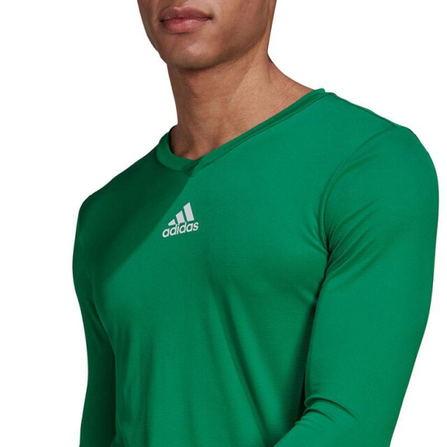 Adidas Heren team base trui met lange mouwen UTPP2147_darkgreen large