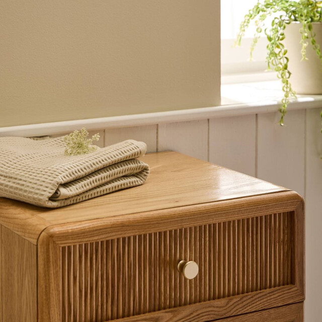 CaliCosy Ladekast met 5 lades en latten front h100 cm ava 3245910 large