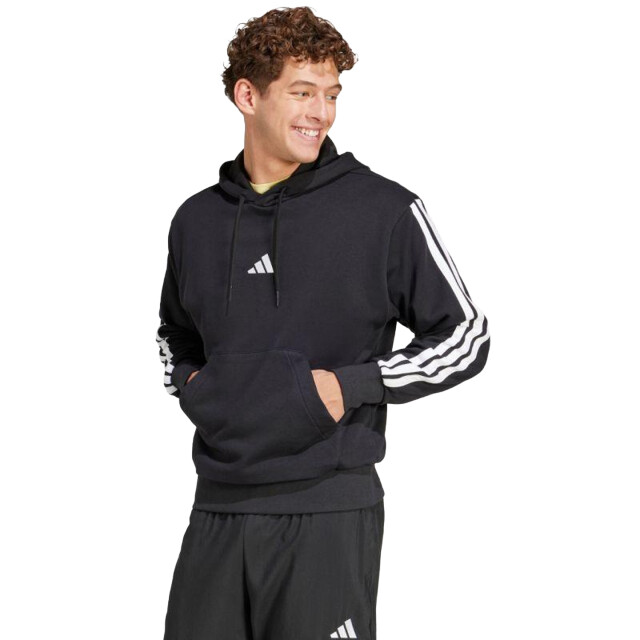 Adidas Heren essentials 3 stripes french terry hoodie UTPP3095_black large