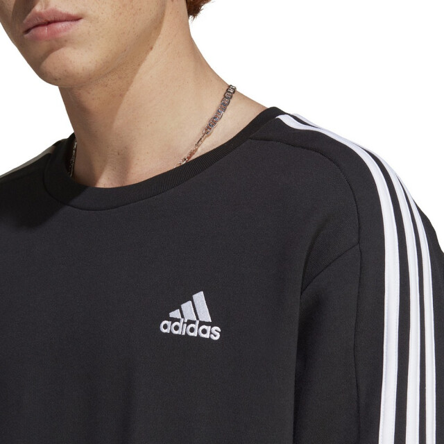 Adidas Heren essentials 3 stripes french terry sweatshirt UTPP5362_black large