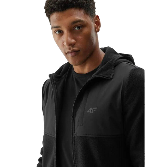 4F Heren waw24tflem269 hoodie met volledige rits UTPP5546_black large