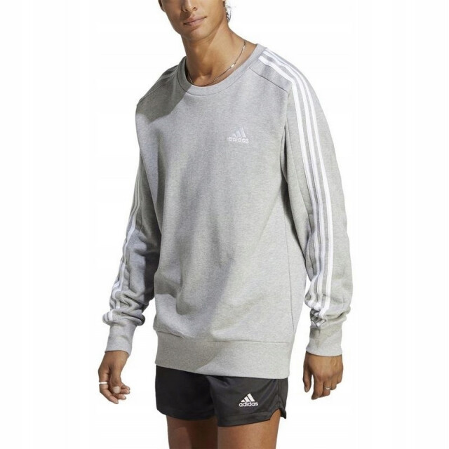 Adidas Heren essentials 3 stripes french terry sweatshirt UTPP5362_greysilver large