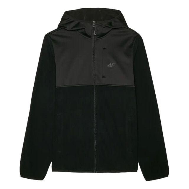 4F Heren waw24tflem269 hoodie met volledige rits UTPP5546_black large