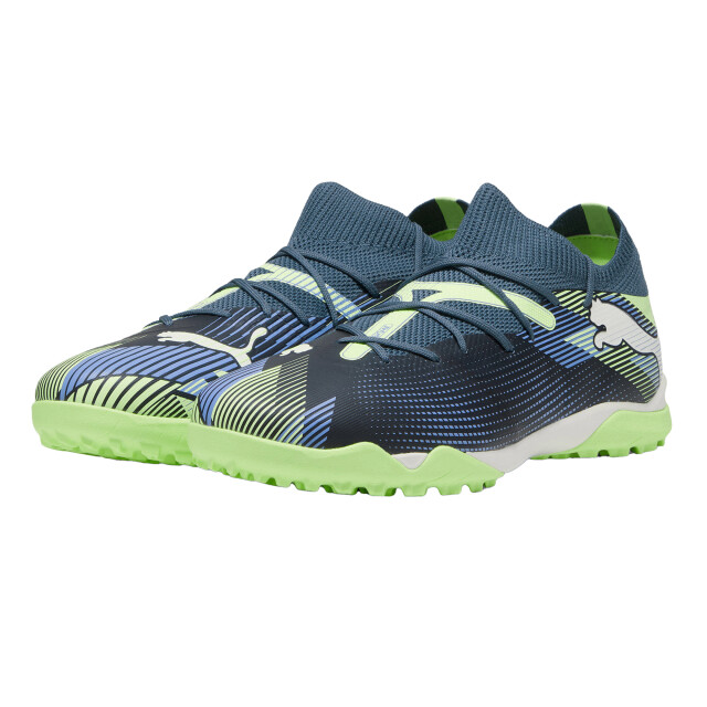 Puma Heren future 7 wedstrijd turf trainings voetbalschoenen UTPP6540_navybluegreen large