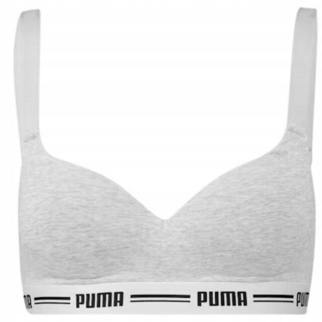 Puma Dames gevoerde spaghetti band sportbeha UTPP3058_greysilver large
