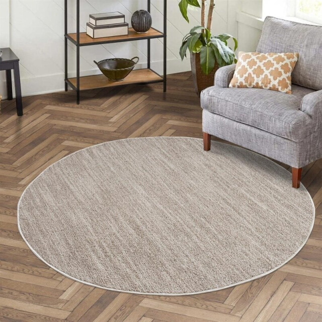 Muratap Outlet rond vloerkleed clasico beige- 160 cm rond 3246016 large