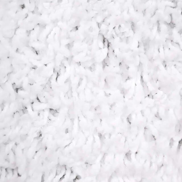 Muratap Outlet vierkant shaggy vloerkleed hoogpolig effen wit- 200x200 cm vierkant 3246050 large