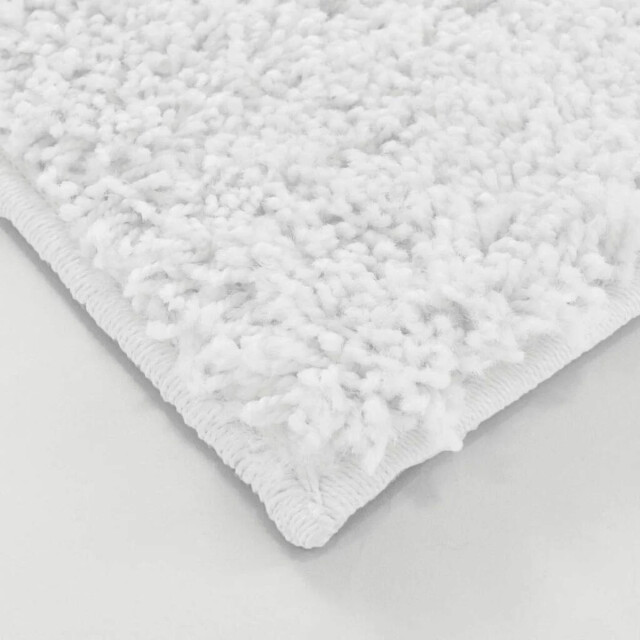 Muratap Outlet vierkant shaggy vloerkleed hoogpolig effen wit- 200x200 cm vierkant 3246050 large