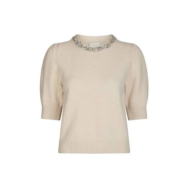 Neo Noir maia stone knit blouse 162914 124 ivory 06712.170.0020 large
