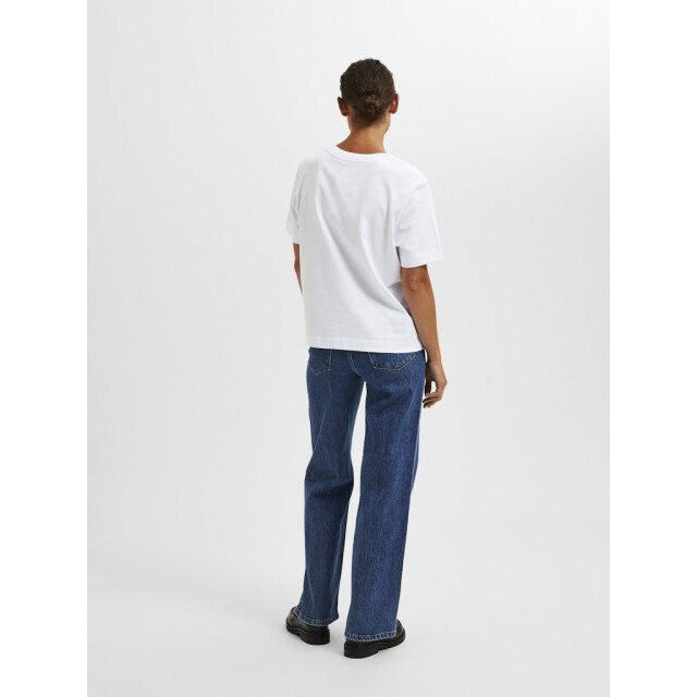 Selected Femme slfessential ss boxy tee noos 16087919 bright white 06011.100.0228 large