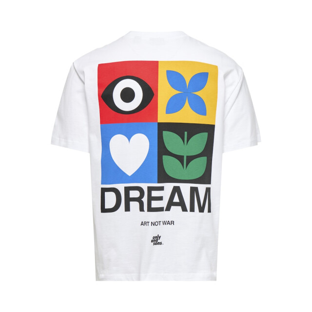 Only & Sons onsfred giroud rlx ss tee 22036984 bright white 05011.100.0257 large