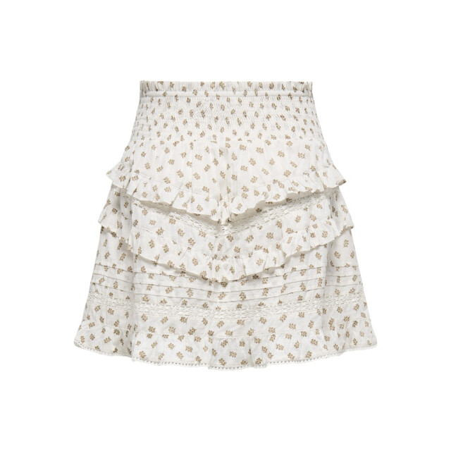 Only onljasmin flounce skirt wvn 15352497 cloud dancer 06411.198.0002 large