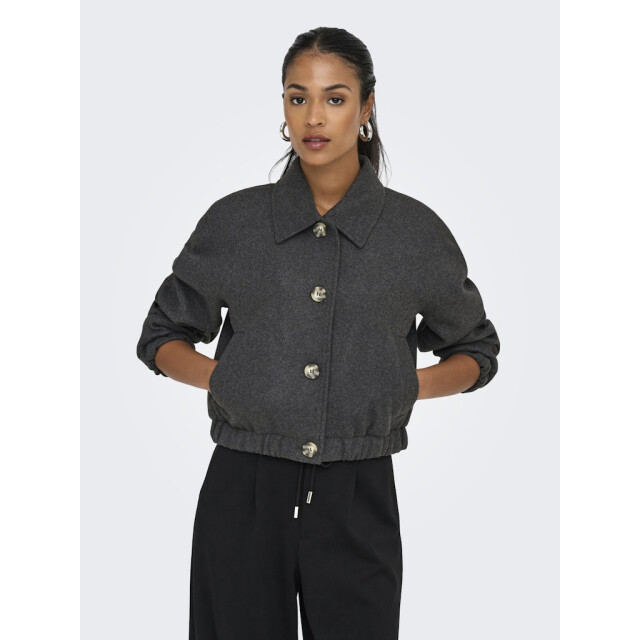 Only onlnancy life collar jacket cc otw 15321922 dark grey melange 06111.970.0005 large