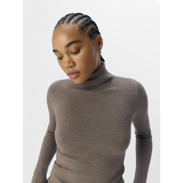 Object objthess l/s rollneck knit pullover 23033228 morel 06711.840.0014 large