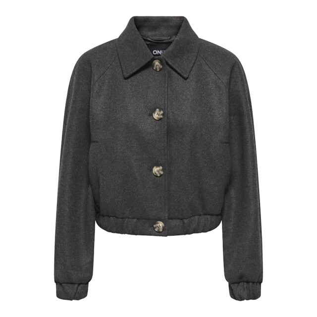 Only onlnancy life collar jacket cc otw 15321922 dark grey melange 06111.970.0005 large