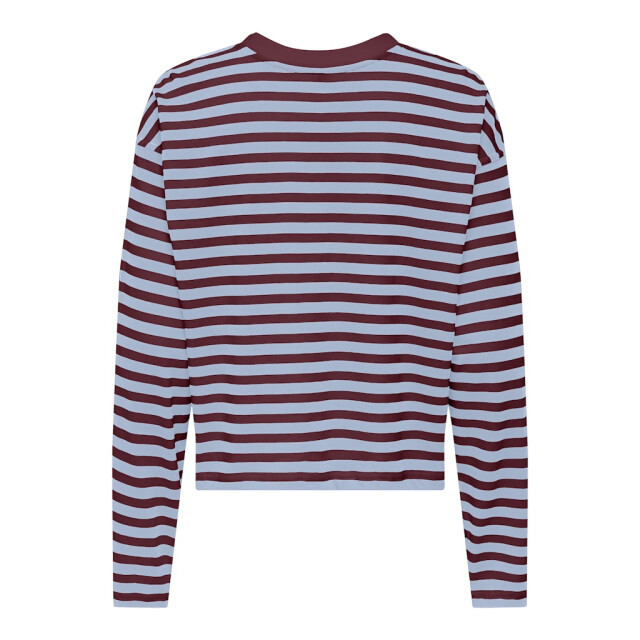 Only onllivina l/s o-neck stripe top pri 15371241 cabarnet 06615.670.0009 large