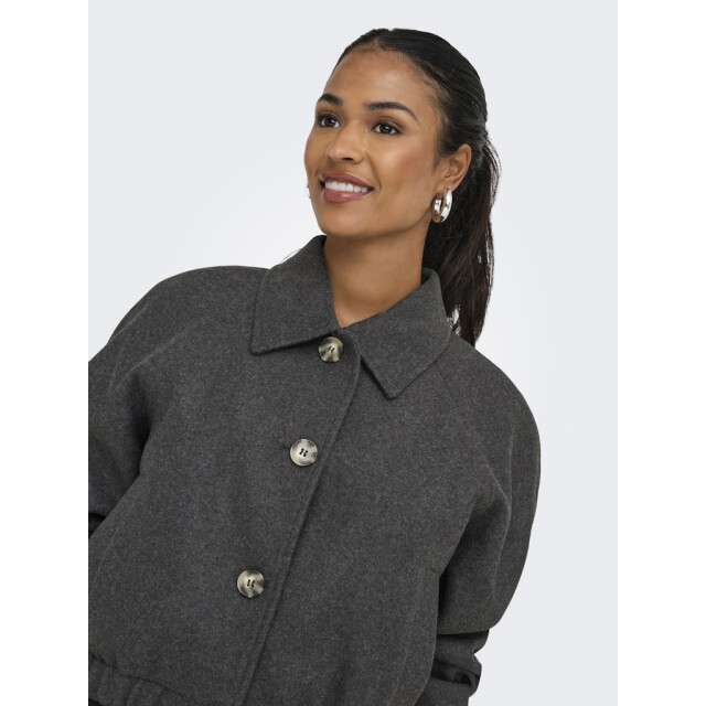 Only onlnancy life collar jacket cc otw 15321922 dark grey melange 06111.970.0005 large