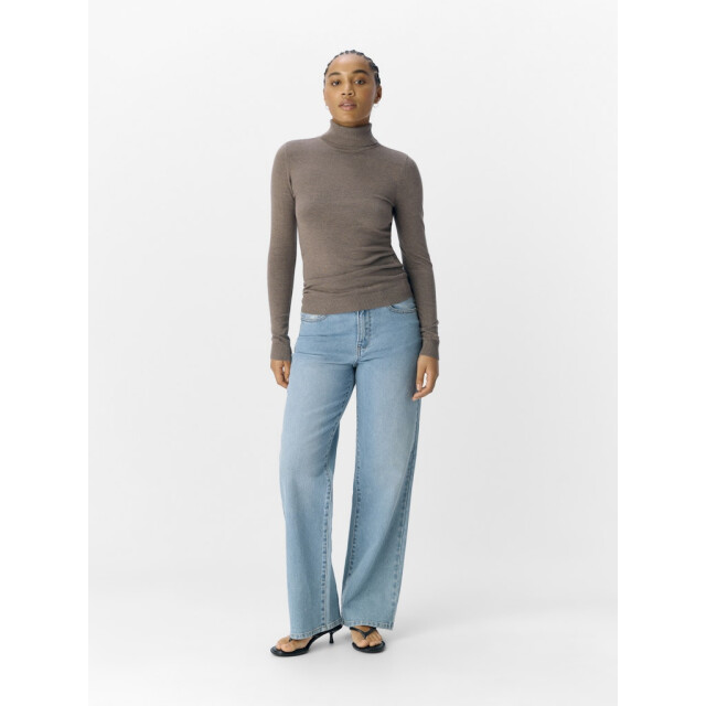 Object objthess l/s rollneck knit pullover 23033228 morel 06711.840.0014 large