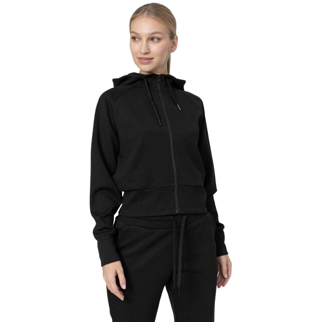 4F Dames h4z22 bld027 hoodie met volledige rits UTPP1620_black large