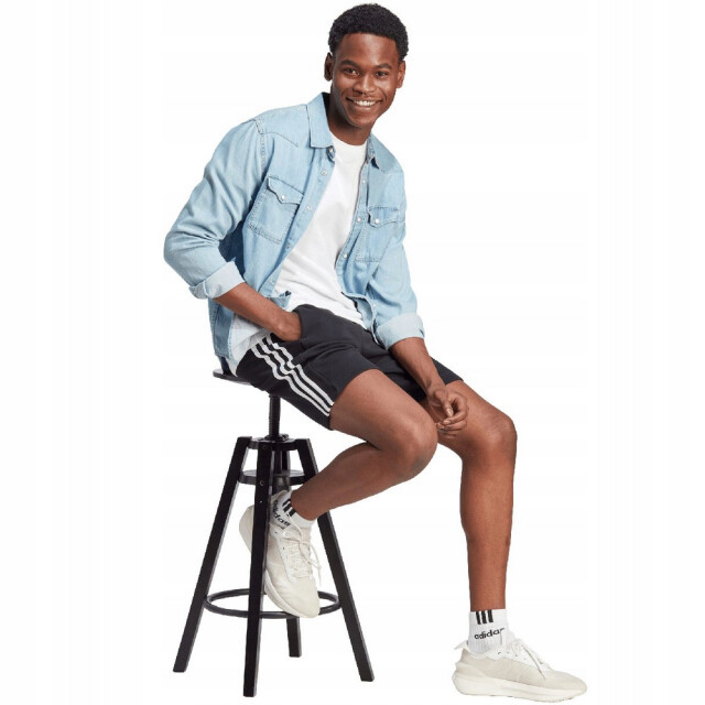 Adidas Heren essentials fleece 3 strepen shorts UTPP4485_black large
