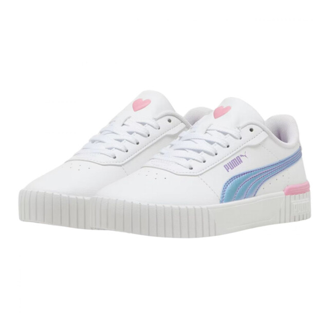 Puma Kinderen/kinderen carina 2.0 ecologische leren trainers UTPP6022_white large