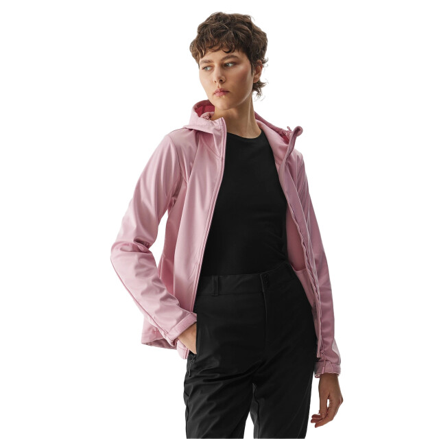 4F Dames wss24tsoff215 winddicht softshell jack UTPP5608_pink large