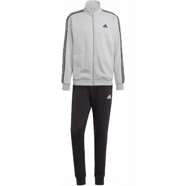 Adidas Heren 3 strepen fleece trainingspak UTPP5330_blackgrey large