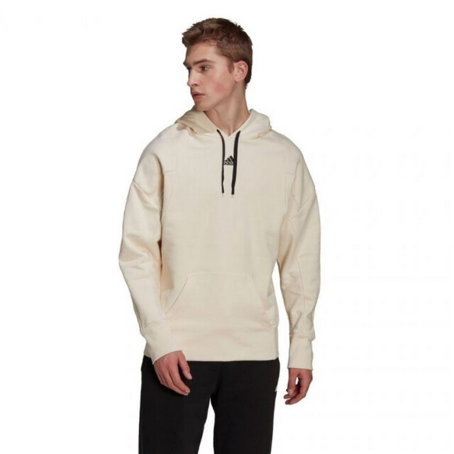 Adidas Heren studio fleece hoodie UTPP947_beige large