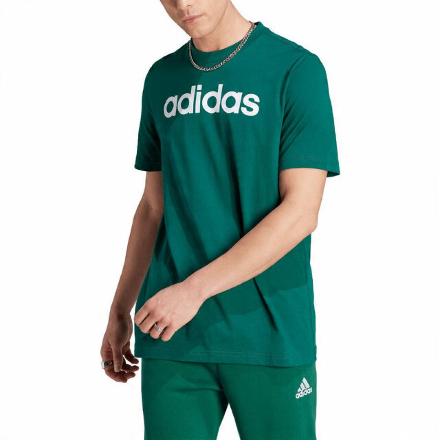 Adidas Heren lin sj t-shirt met korte mouwen UTPP5384_green large
