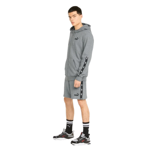 Puma Heren essential tape full zip hoodie UTPP2142_grey large