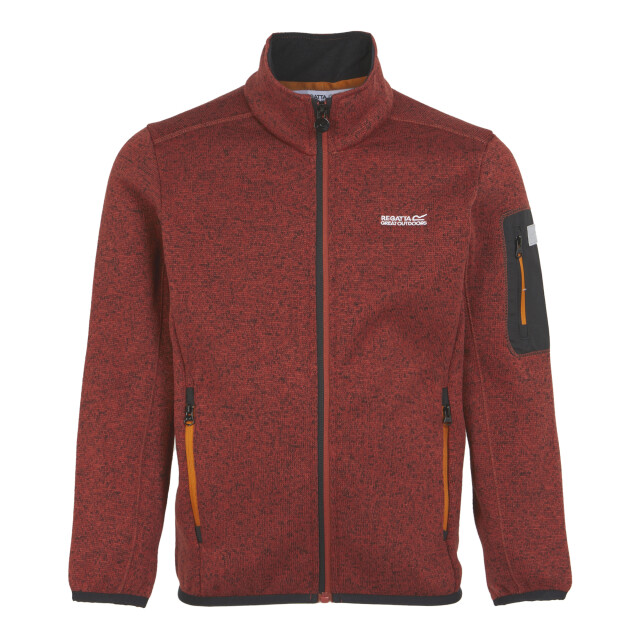 Regatta Kinder/kinder newhill fleece jas UTRG8902_redochreblack large