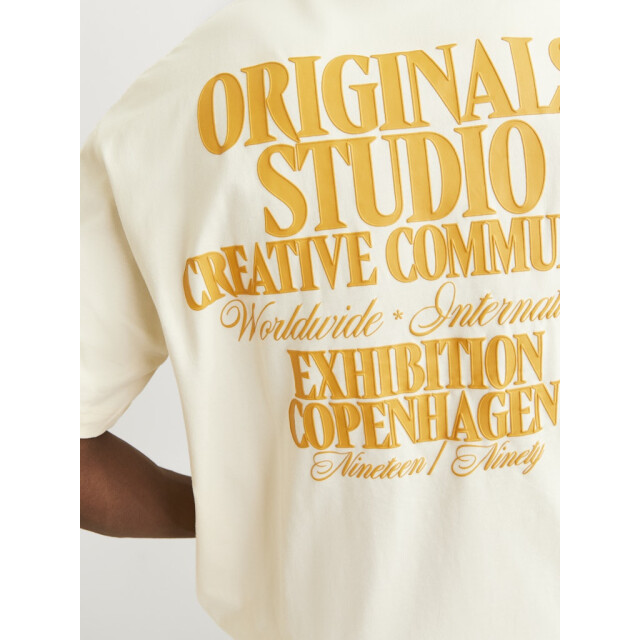 Jack & Jones jorroxbury type tee ss crew neck 12265826 antique white 05011.112.0124 large