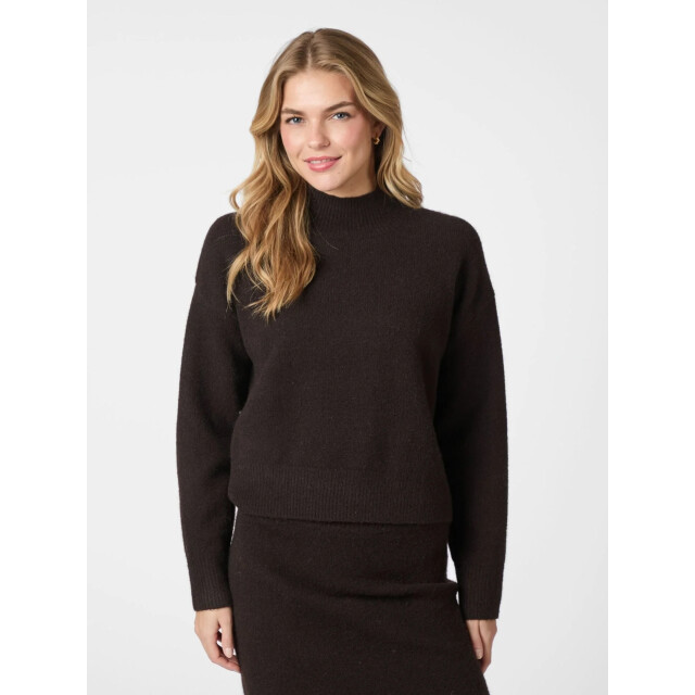 Neo Noir paulina knit blouse 165392 676 dark brown 06712.870.0001 large