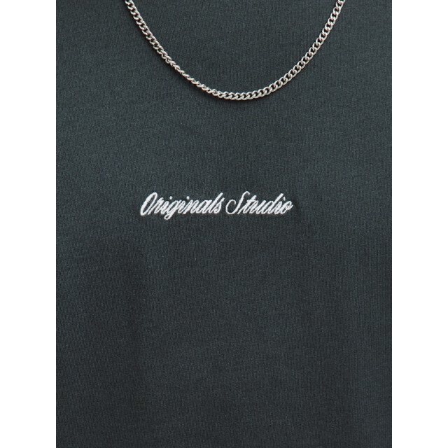 Jack & Jones jornorrebro emb tee ss crew neck no 12282892 forest river 06011.369.0126 large