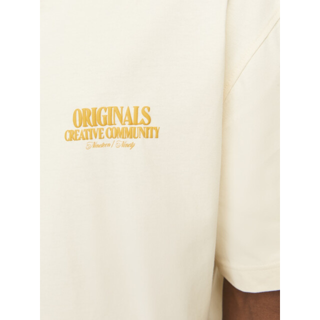 Jack & Jones jorroxbury type tee ss crew neck 12265826 antique white 05011.112.0124 large