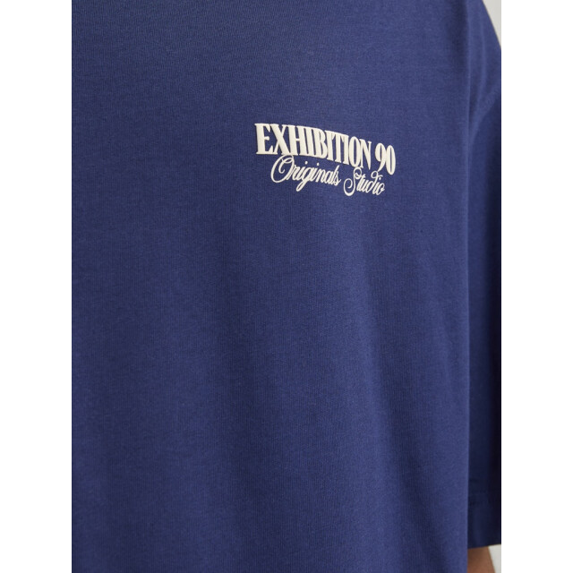 Jack & Jones jorroxbury type tee ss crew neck 12265826 ocean cavern 05011.240.0124 large