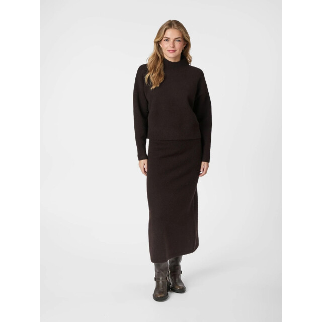 Neo Noir paulina knit blouse 165392 676 dark brown 06712.870.0001 large