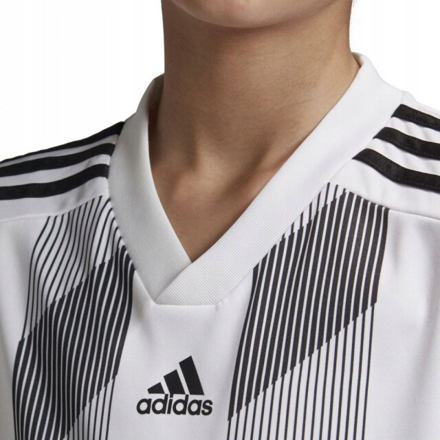 Adidas Kinderen/kinderen 19 contrast gestreept t-shirt UTPP818_white large