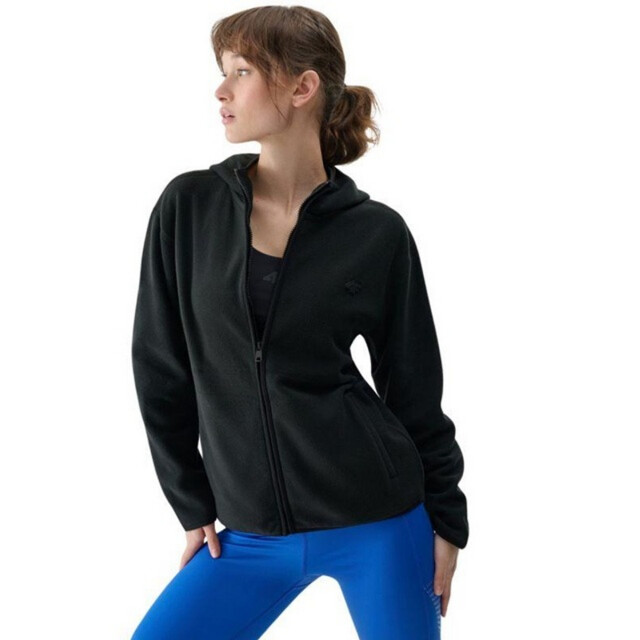 4F Dames wmm00tflef315 fleece full zip hoodie UTPP5468_black large