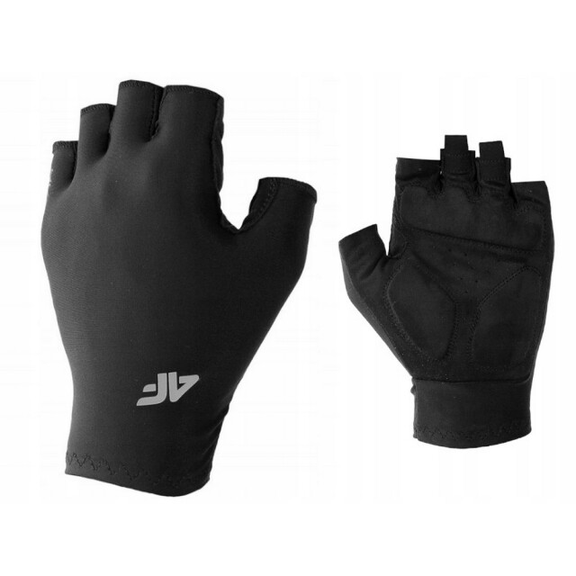 4F Volwassen unisex fnk u122 vingerloze logo fietshandschoenen UTPP3690_black large