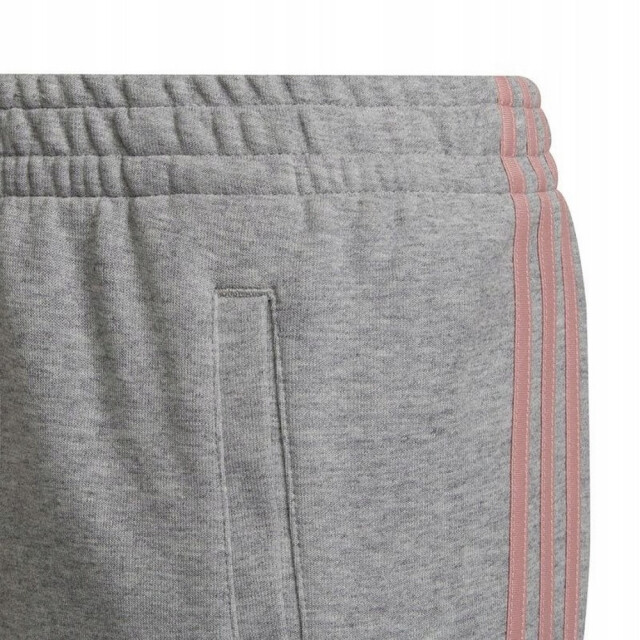 Adidas Joggingbroek voor kinderen/jongeren met drievoudige streep en taps toelopende pijpen UTPP3048_pinkgrey large
