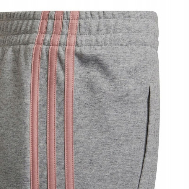 Adidas Joggingbroek voor kinderen/jongeren met drievoudige streep en taps toelopende pijpen UTPP3048_pinkgrey large