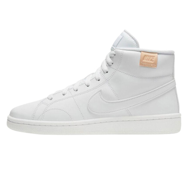 Nike Dames court royale 2 swoosh leather mid cut trainers UTPP2296_white large