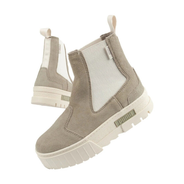 Puma Dames mayze suede chelsea laarzen UTPP6821_beigewhite large